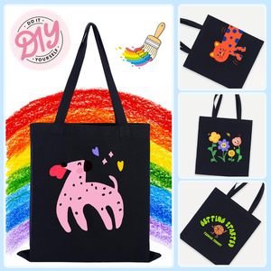 Bolsa de Compras de Lona Negra Sublimada de Alta Calidad, con Logotipo Impreso Personalizado, Reutilizable, Bolsa de Lona de Algodón Lisa - Product Image 2