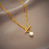 Collier pendentif en acier inoxydable plaqué or 18 carats, personnalisé, étanche, hypoallergénique et anti-ternissement, pour projets de marque privée