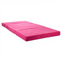 Matelas en mousse haute densité à quatre plis avec housse amovible pour bébés et enfants, design moderne, fabriqué en Chine, emballage postal inclus
