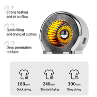 Sèche-linge électrique compact pliable antibactérien automatique moderne avec séchage rapide pour usage domestique et hôtelier