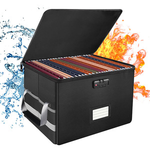 Tốt nhất bán công suất lớn chống cháy tài liệu lưu trữ box với Ziplock và dải phản quang lửa nước phòng chống Tính năng - Product Image 1
