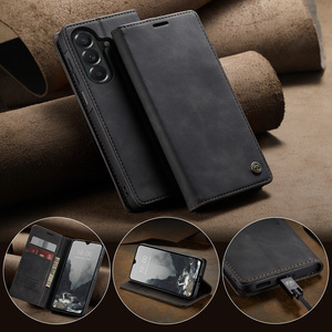 Étui de luxe en cuir à rabat pour <span class=keywords><strong>Samsung</strong></span> S26 Plus S25 <span class=keywords><strong>Ultra</strong></span> S24 FE S25 Edge S25 FE <span class=keywords><strong>S22</strong></span> S21 S20 Plus, avec fonction portefeuille - Product Image 3