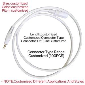 Гибкий удлинительный кабель с 2-контактным разъемом (папа-мама) для светодиодных лент, для подключения питания, гибкая проводка - Product Image 1