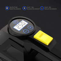 Compresseur de pneu portable 12V, pompe à air pour vélo et moto C3012, affichage numérique