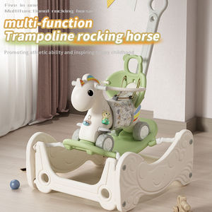 Hadiah ulang tahun bayi, mainan bayi dalam ruangan, kereta goyang, trampolin Anti jatuh - Product Image 2