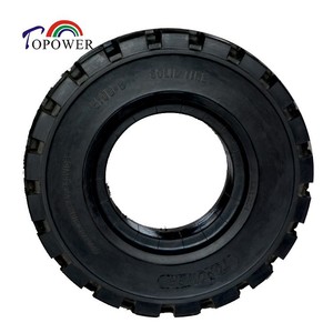 Pneu plein Topower 5.00-8 pour chariots élévateurs et balayeuses, haute capacité de charge - Product Image 1