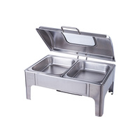 Plateau chauffant pour buffet 9L et 6L, chauffe-alcool en acier inoxydable, économie d'énergie, fonctionnement 24 heures, contrôle manuel de la température