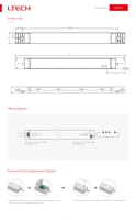 Alimentation à démarrage progressif NFC LTECH, alimentation NFC, alimentation à tension constante LED, driver à tension constante non dimmable LED