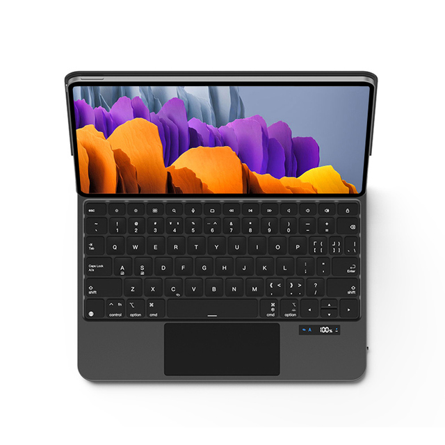 RGB Backlit Magnetic Keyboard Case Manufacturer Wholesale Compatible Galaxy Tab S11/S9/S8/S7 11" Backlit Magic Keyboard Cover