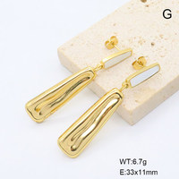 Edelstahl 18K Vergoldete Ohrstecker Strukturierte Kuppel mit Weißem Rundem Akzent Damen Modeschmuck Tägliches Tragen Geschenk