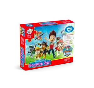 ชุดตัวต่อพาวพาโทรล 120 ชิ้น จิ๊กซอว์กระดาษสำหรับเด็กอายุ 5 7 ปี ของเล่นการ์ตูน พิมพ์สีเต็มรูปแบบ เคลือบด้าน - Product Image 1