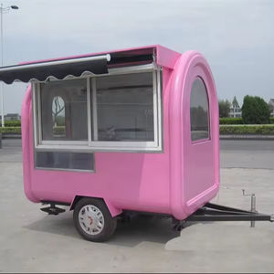 עגלת מזון ניידת 2024 KN-220H מטבח רחוב חיצוני גלידה עגלת עגלת נקניקיות נגרר לממכר פיצה - Product Image 1