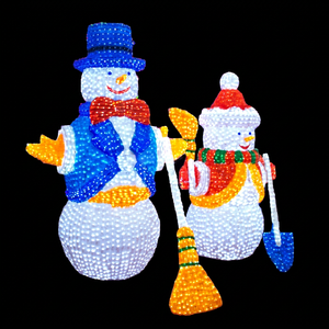 Outdoor LED snowman <b>Light</b> Waterproof Motif Decoration Christmas Character Yard Lamp Holiday Garden Display - Product Image 1