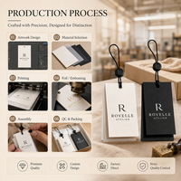 Étiquettes de vêtements recyclées personnalisées à suspendre avec encre écologique et matériau certifié FSC pour étiquettes de vêtements en gros
