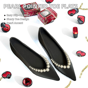 high quality Pointed Toe Women's Slip-On <b>Flats</b> Solid Spring Autumn <b>Summer</b> Fashion Party Large Size Women's Shoes - Product Image 2