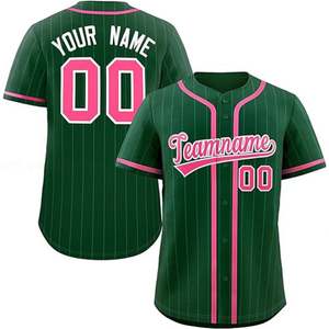 T-shirts de <span class=keywords><strong>baseball</strong></span> à manches courtes et col en V boutonnés à séchage rapide Vêtements de softball Design personnalisé <span class=keywords><strong>Maillot</strong></span> de <span class=keywords><strong>baseball</strong></span> en maille respirante pour hommes - Product Image 1