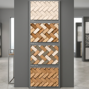 Digital Glazed Ceramic 3D Mold Wall <b>Tiles</b> 30x45cm Water Resistant Wear Resistant for Bathroom Interiors - Product Image 1