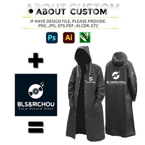 Veste imperméable épaisse en gros pour femmes et hommes, noire, pour le camping, vêtements de pluie de haute qualité, imperméable unisexe personnalisé en EVA avec logo - Product Image 2