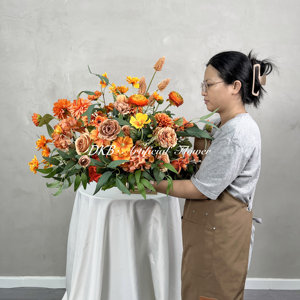 Gran oferta, gran bola de flores artificiales, bolas de flores grandes personalizables para centro de mesa de boda, Bola de flores para fiesta - Product Image 6