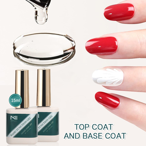 Kit de vernis gel ZRKGEL : Base et Top Coat sans résidu, pour un brillant longue durée, nécessite une <span class=keywords><strong>lampe</strong></span> <span class=keywords><strong>UV</strong></span>/LED - Product Image 1