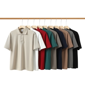 Comfortable Solid Color Short Sleeve <b>Polo</b> Shirt Men's Casual Breathable Cotton Oxford Fabric Regular Length Woven Design - Product Image 4