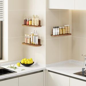 Wooden <b>Floating</b> <b>Shelf</b> <b>Wall</b> Mounted Oval Shape Bathroom Storage Rack For Toiletries And Decorations Durable Design - Product Image 3
