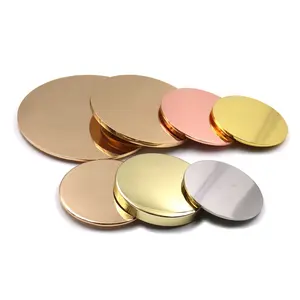 उच्च गुणवत्ता वाले कस्टम आकार लोगो सोना चांदी रंग धातु जस्ता मिश्र धातु सुगंधित मोमबत्ती कवर ढक्कन जार के लिए मोमबत्ती जार ढक्कन