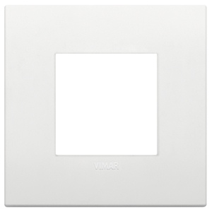 Vimar Classic 2M White Wall <b>Switch</b> Plate 9x9cm - Product Image 1