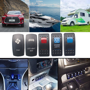 12V 24V carling biểu tượng tùy chỉnh dpdt tự động Thuyền biển LED không thấm nước Rocker chuyển đổi - Product Image 6