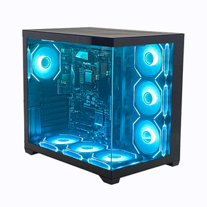 Boîtiers et tours d'ordinateur de jeu Pcooling, best-sellers, personnalisables, modernes, pour <span class=keywords><strong>PC</strong></span> de bureau <span class=keywords><strong>gamer</strong></span>, ATX, Mini ITX - Product Image 3