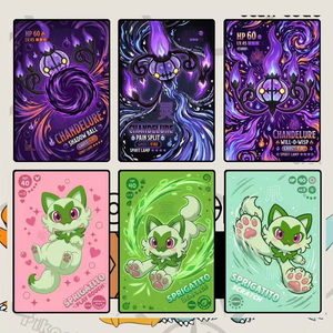 Wholesale Popular Cartoons Pokemoned A6 Art Board Folder Acrylic Art Paint Collection Flare Poster Booster Box Card <strong>Game</strong> <strong>Gifts</strong> - Product Image 4