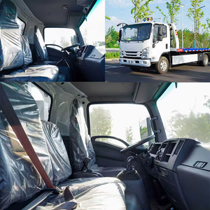 Nouveau camion de remorquage à plateau plat jaune avec plateforme élévatrice hydraulique pour le transport et les opérations de sauvetage de voitures - Product Image 3