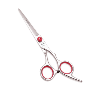Aqiabi JP Thép Tóc Cắt Kéo 6 ''Vít Màu Đỏ Mỏng Shears Với Lưỡi Sắc Nét Mẹo Làm Tóc A1001 - Product Image 2