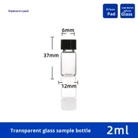 Ampoules de laboratoire pour échantillons et réactifs, flacons de sous-conditionnement pour médicaments lyophilisés, en verre transparent brun avec bouchon à vis, Chine