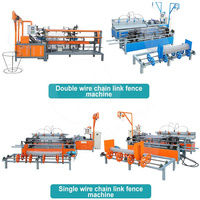 OCEAN Machine de fabrication de mailles diamantées semi-automatique Machine de fabrication de maillons de chaîne de clôture à double fil bon marché
