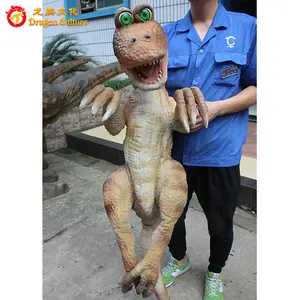 Zigong Jurassic Park Custom Dinosaur Costume Puppets Animatronic Dinosaur Hand Puppet Price For Amusement Park Wholesale
