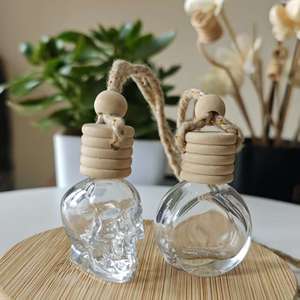 8-10ml <strong>Car</strong> Aroma Bottle, High Transparency &amp; Hemp Rope Wooden <strong>Diffuser</strong> Lid, In-Stock Multiple Styles - Product Image 3