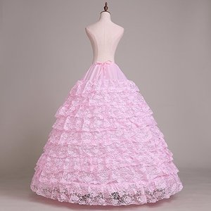 <span class=keywords><strong>Vente</strong></span> flash : <span class=keywords><strong>Jupon</strong></span> à 6 cerceaux et 9 couches en dentelle, jupe tutu moelleuse à armature en os de poisson, costumes de cancan, robe de mariée, technique de volants, grand <span class=keywords><strong>jupon</strong></span> - Product Image 6
