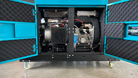 XUNLI Tragbarer Kleiner Dieselgenerator 2 Zylinder 15kVA 12kW 110V 1-Phasig Elektrostart Gewerbliche Nutzung Superleise mit Kühlrippen