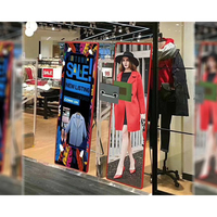 Écran LED portable haute définition couleur pleine P2 P3 pour intérieur, écran LED miroir sur pied, écran d'affichage LED pour affiche