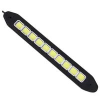 Luz LED DRL COB para Auto, Luz Diurna Blanca, Impermeable, Flexible, de Silicona, Lámpara COB para Auto, Accesorios Exteriores