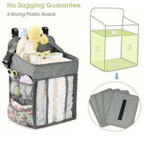 Zaino stile fasciatoio Organizer pannolino USB Stacker Nursery Caddy Organizer Logo personalizzato porta pannolini bambino - Product Image 2