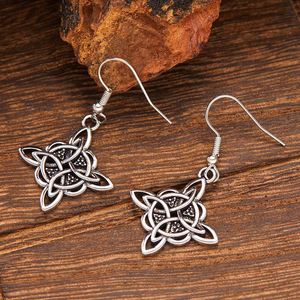 Cross-border Hot Sale Retro Religious Style Alloy Celtic Knot Pendant <b>Earrings</b> Unisex Jewelry - Product Image 2