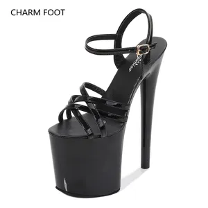 Crossover sandals women 2021 new summer fashion 17cm20cm versatile sexy high heels slim heels