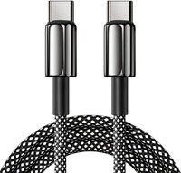 Cable de Carga Rápida USB C a USB C de 1m 2m 3m, Cable Trenzado de Nailon Tipo C para PD de 60W, en Oferta