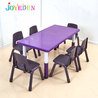 Ensemble de chaises et de tables en plastique pour enfants, bas prix, OEM