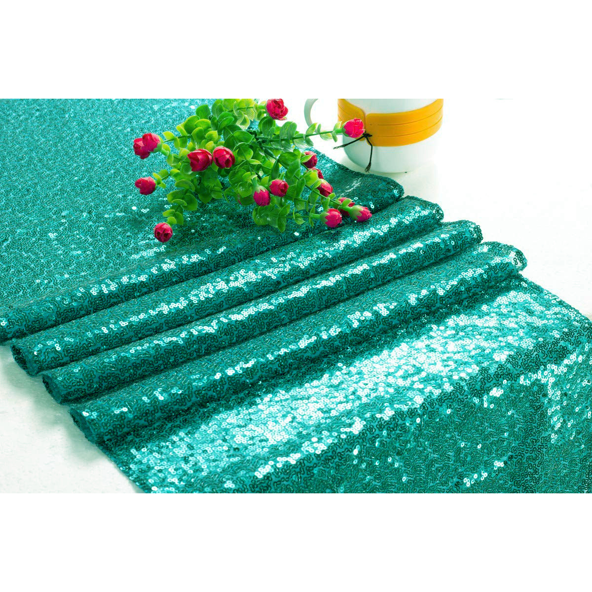 2021 новый стиль Рождественская вечеринка украшение мятно-зеленый блесток настольный бегун