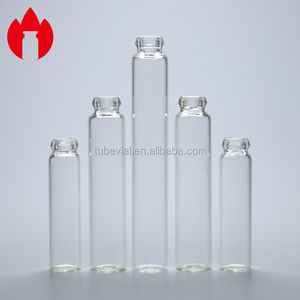 Botol kaca, 1ml 2ml 3ml botol kosong bening parfum kosmetik sampel dengan penyumbat plastik - Product Image 1