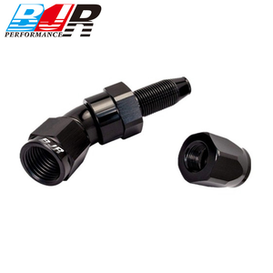 BJR Performance <span class=keywords><strong>Parts</strong></span> - Conectores Giratorios de Aluminio para Motor Deportivo, 45 Grados, AN6 AN8 AN10, de Una Pieza, Flujo Completo, para Autos Modificados - Product Image 4
