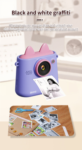 Caméra vidéo numérique pour enfants, jouets, caméscope, design de dessin animé, résistant aux chocs, appareil photo instantané pour selfie - Product Image 5